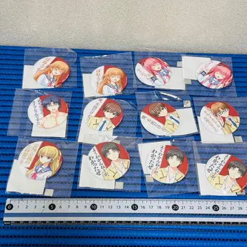 Angel Beats 온라인 복권 대사 캔뱃지 세트 y