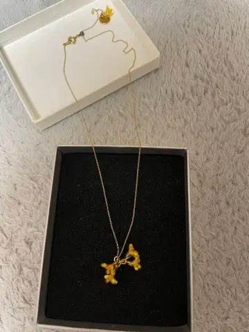 alpaca to hana 금목서 꽃 모티브 목걸이