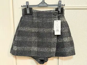 sheller 셰리에 체크 트위드 큐롯