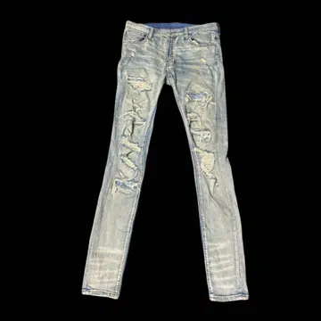 mnml 데미지 데님 30