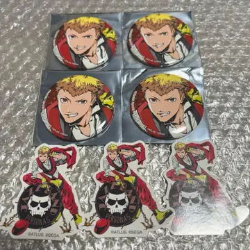 [ 즉시 구매 ] 페르소나 5 페르콘 사카모토 류지 캔뱃지 스티커 7