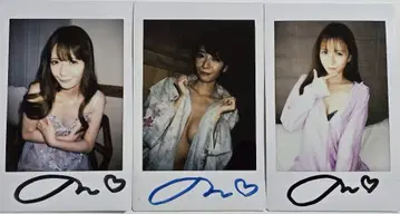 노우라 단 사인 포함 폴라로이드 세트