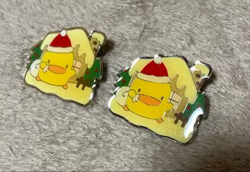 산타 모자 횻코 씨 캐릭터 핀 배지 2개 세트