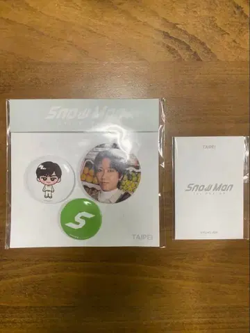 Snow Man 1st POP-UP 타이베이 캔뱃지 세트 포토 카드 C