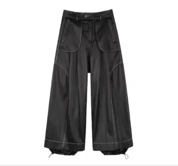 NUTEMPEROR / 와이드 PU 레더 팬츠