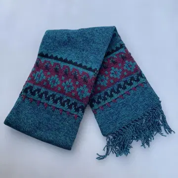 빈티지 머플러 미국제 퓨어 울 나일론