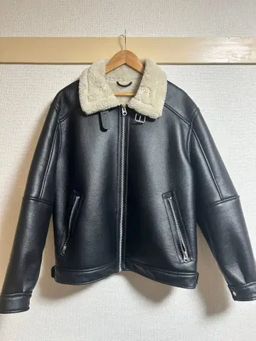 ZARA 인조 가죽 무스탕 자켓