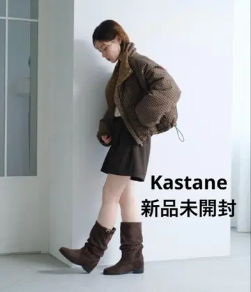 Kastane 체크 충전솜 리버서블 아우터