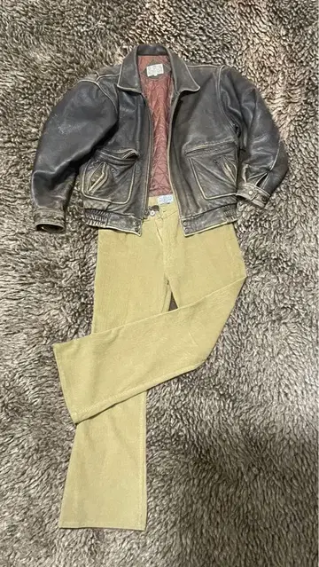 90s 코듀로이 플레어 팬츠 구제 의류