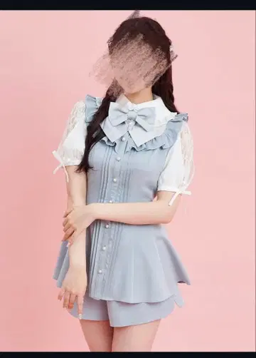 시크릿허니 슬릿 요크 절개 셋업