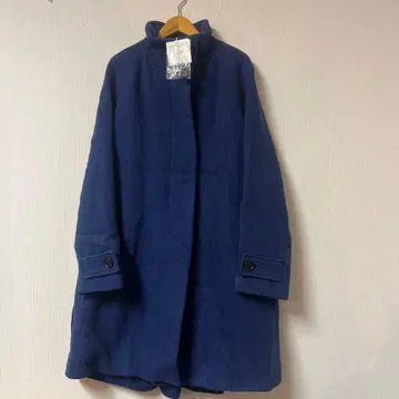 택 포함 새상품 콩트와르 데코토니에 울 코트 사이즈 38 블루
