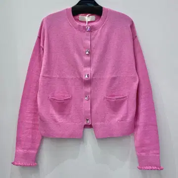 [ 새상품 미사용 ] MARILYN MOON 코튼 캐시미어 비쥬 가디건