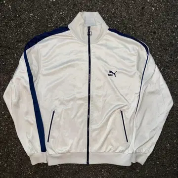80s PUMA archive 트랙 자켓 화이트 y2k 크롭