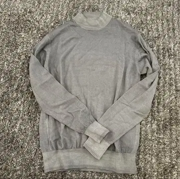 새상품급 AOURE 모크넥 니트 그레이
