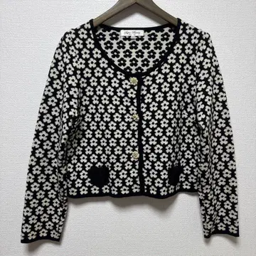 슈퍼 뷰티 펄 비쥬 리본 가디건 42 바이컬러