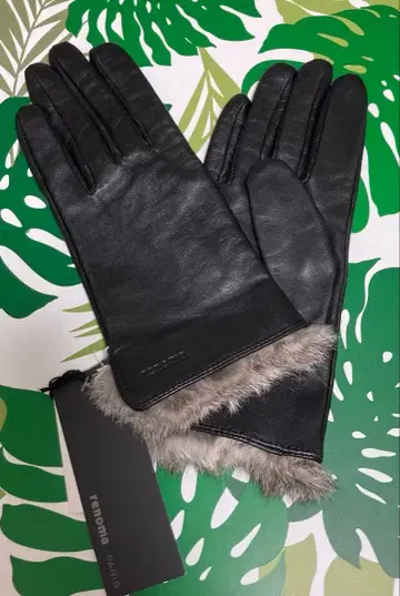 레노마 양가죽 토끼털 여성용 장갑