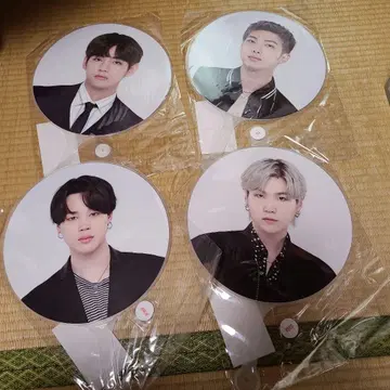 BTS 멤버 부채 4개 세트 미개봉품