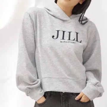 JILLSTUART 질 바이 질 스튜어트 로고 후드티 맨투맨
