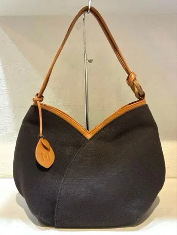 [ 새상품급 ] Motherhouse 캔버스 x 가죽 토트백 브라운