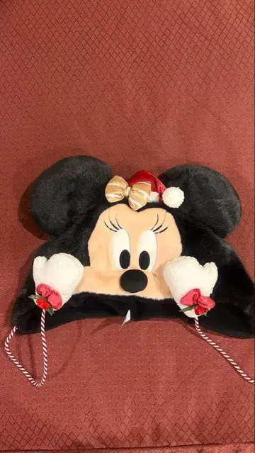 미니 마우스 플리스 산타 모자 크리스마스