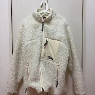 FIRST DOWN 보아 플리스 자켓 화이트 L 사이즈