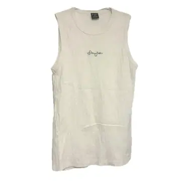 션 존 화이트 탱크탑 XL
