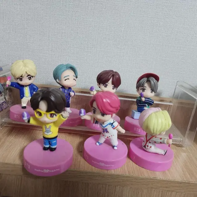 BTS 베스킨라빈스 콜라보 피규어 세트 일괄판매