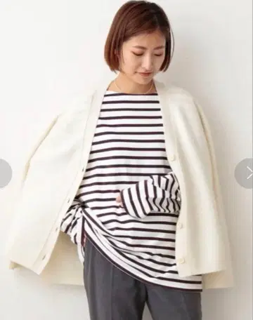 IENA vento 이 게이지 콤비 가디건