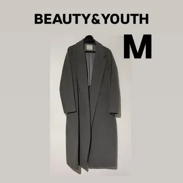 BEAUTY&YOUTH 그레이 롱 코트 M