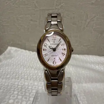 CITIZEN EXCEED 손목시계 실버/핑크