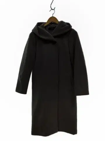 JOURNAL STANDARD 후드 부착 롱 코트 블랙