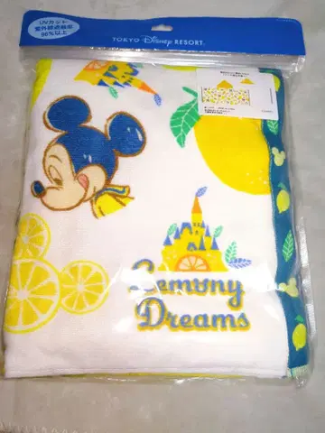 도쿄 디즈니 리조트 후드 부착 타월 미키 미니 레몬