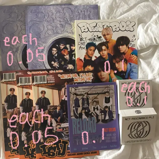 엔시티 드림 엔시티 레조넌스 키노 개봉 앨범 일괄 개별 판매