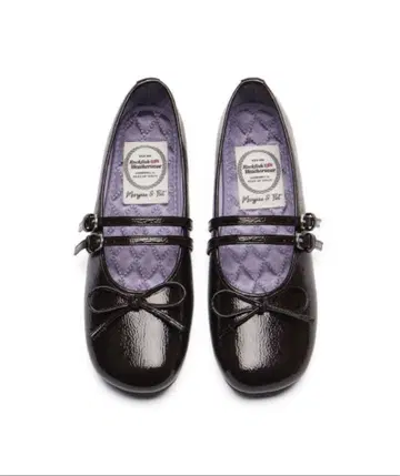 SQUARE TOE TWO STRAP MARYJANE(enamel)