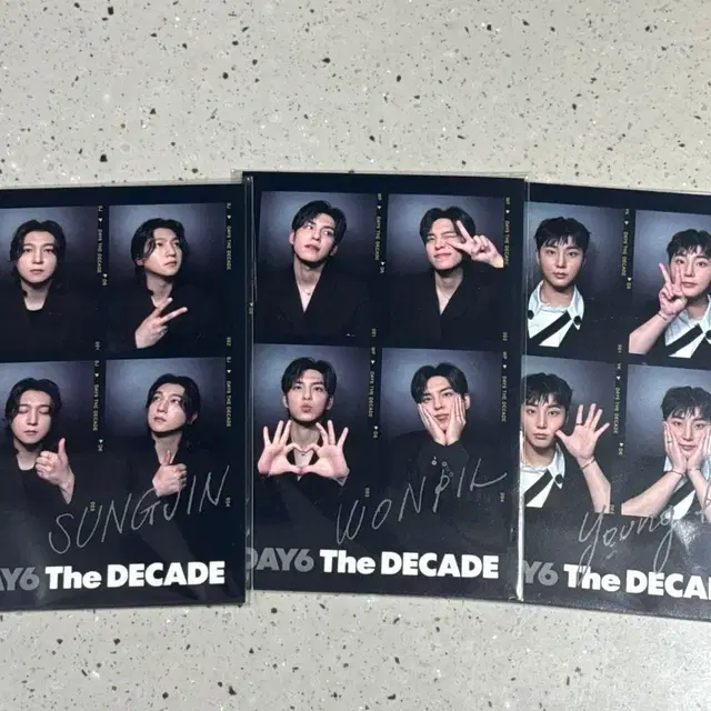 데이식스 데케이드 앨범 초도한정 네컷사진