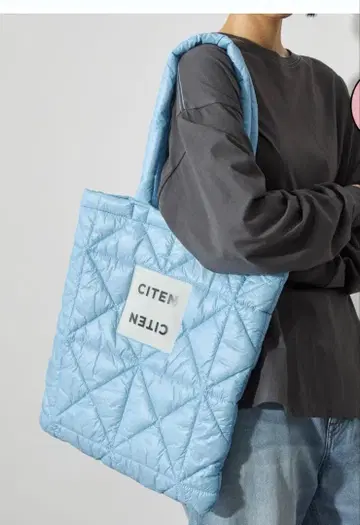 택 포함 새상품! 시텐 CITEN 퀼팅 토트백 충전솜
