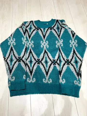 Baldur 울 스웨터 아이슬란드 니트 80s 90s 빈티지