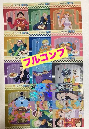 [원피스] 조이풀 콜라보 클리어 파일 컴프 12장 시크릿 포함