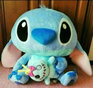 스티치 봉제 인형 특대형 1점 1 스크램프 포함 디즈니 캐릭터