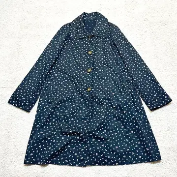 롱 셔츠 원피스 미니 꽃무늬 코튼 다크 그린 블랙 프리 사이즈