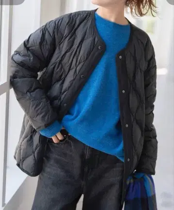 Spick and Span TAION / Spick 별주 퀼팅 블루종