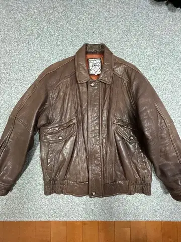 BESTLEATHER COLLECTION 브라운 가죽 자켓 L 사이즈