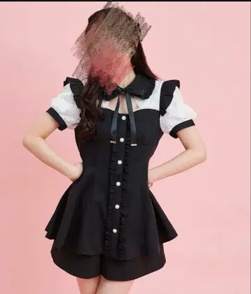 시크릿허니 뷔스티에 절개 셋업