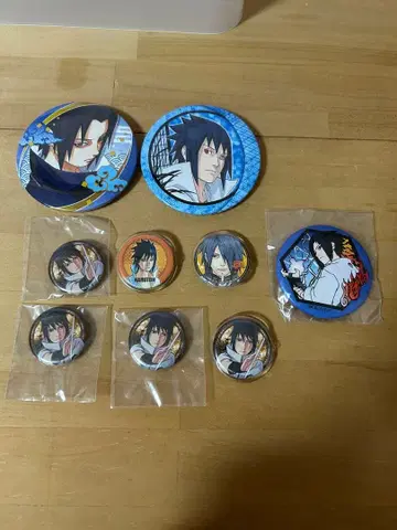 사스케 캔뱃지 묶음 판매