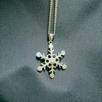눈꽃 목걸이 [ silver 925 각인 있음 ] 레어 겨울 선물 고급