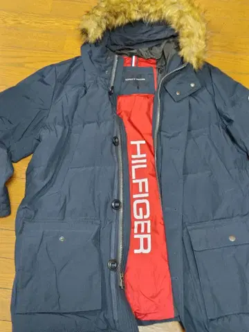 TOMMY HILFIGER 네이비 다운 자켓