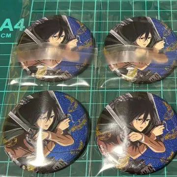 진격의 거인 Attack on Memory 미카사 글리터 캔뱃지
