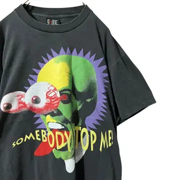 더 마스크 마스크 영화 티셔츠 무비 프린트 블랙 L