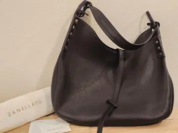 ZANELLATO 블랙 가죽 숄더백