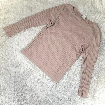 새상품급 어반 리서치 도어스 [F] 리브 긴팔 티셔츠 베이지 계열